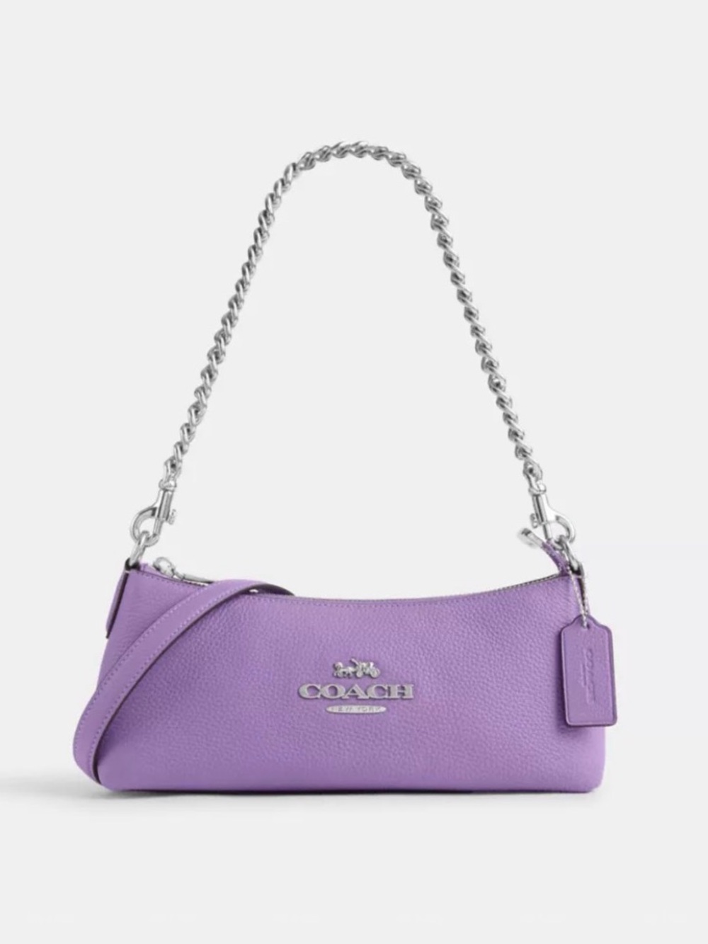 NWT Coach Charlotte Shoulder Bag, Iris/Silver